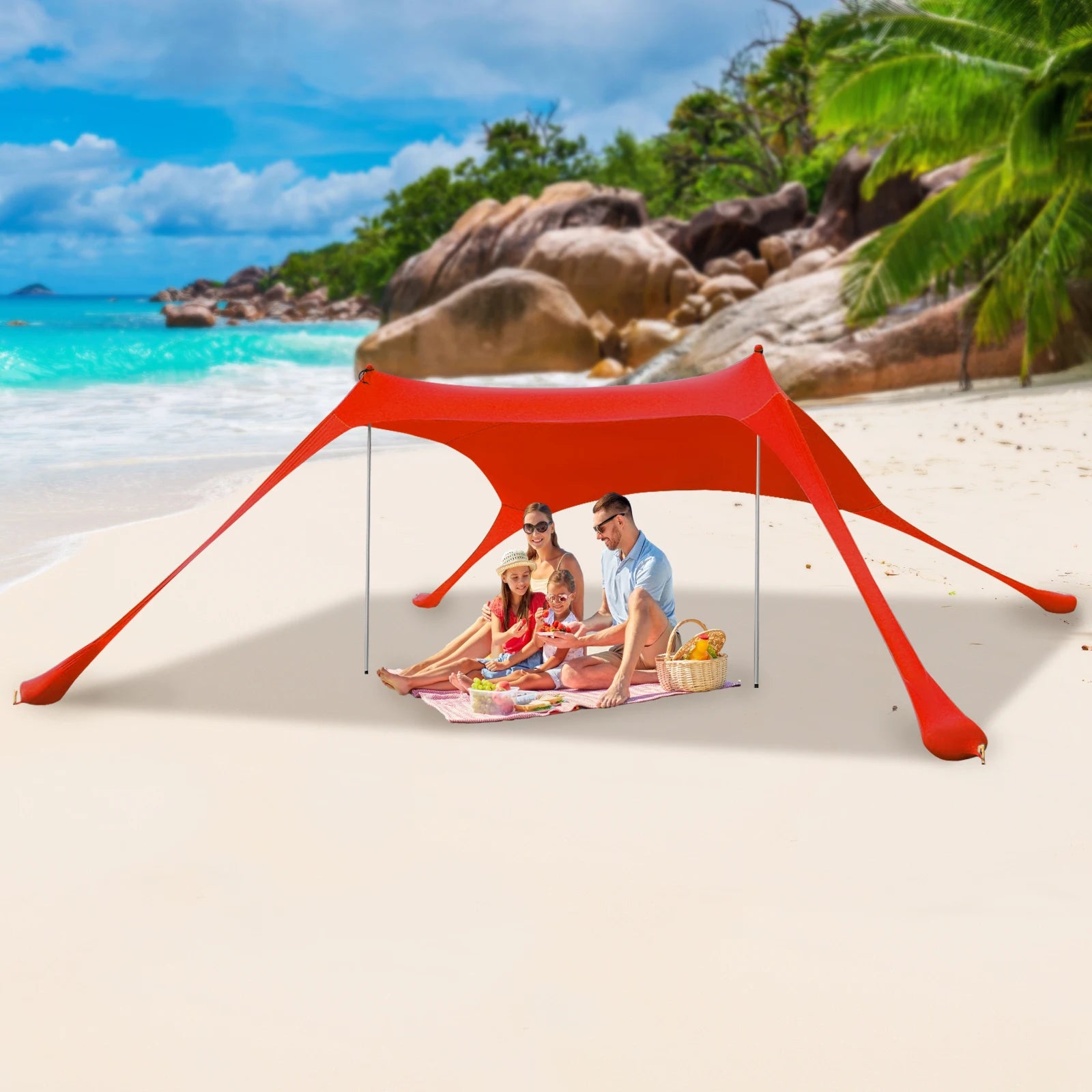 Outdoor Windproof Beach Tent