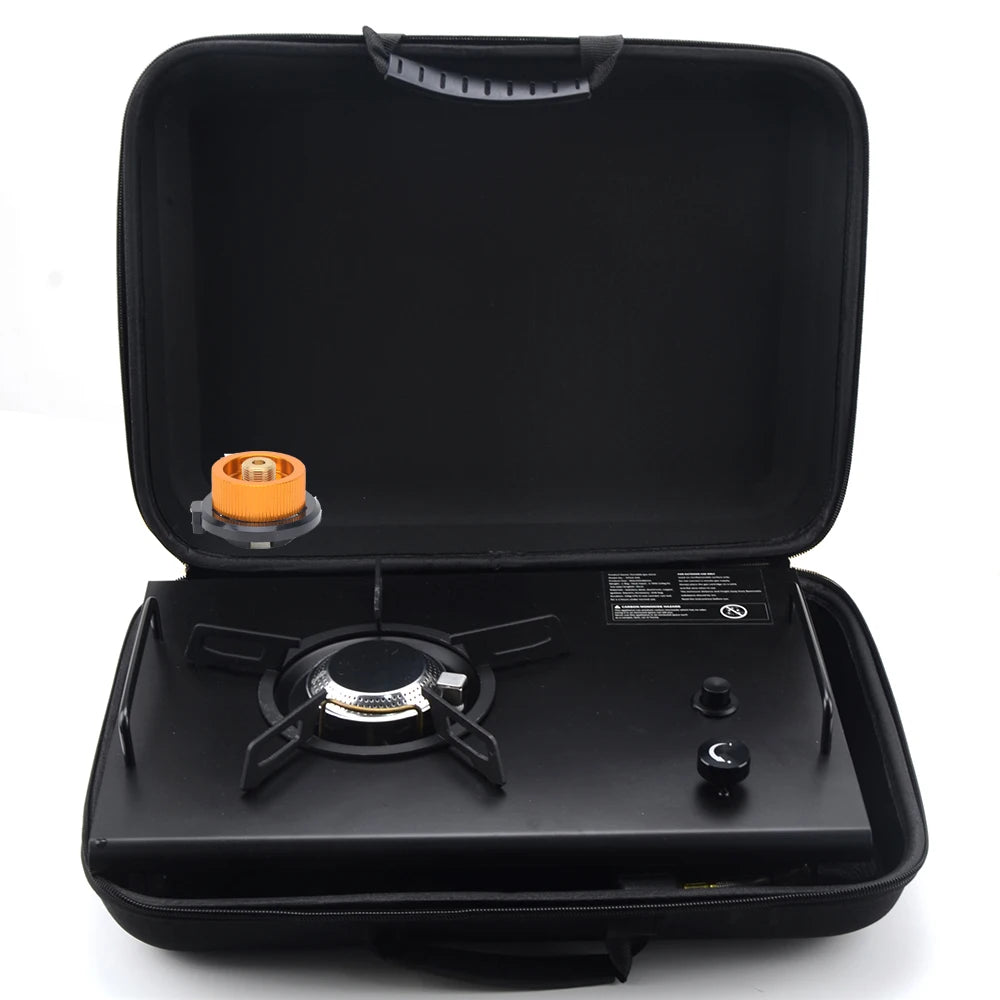 Portable Camping Folding Removable Wood Table Gas Stove