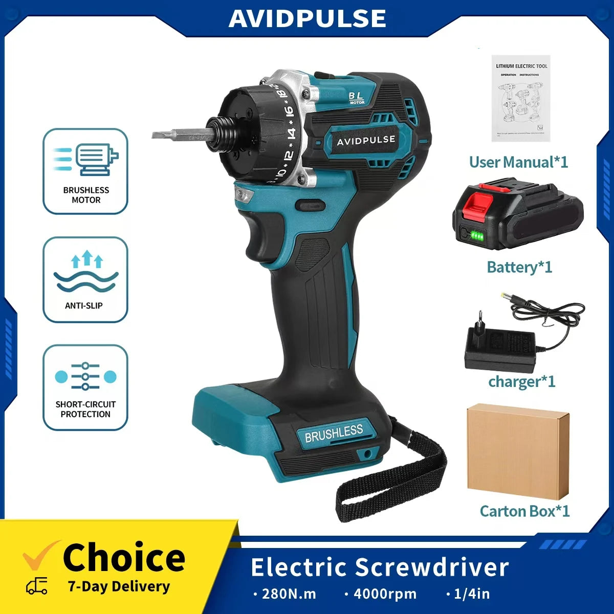 Brushless Electric Screwdriver