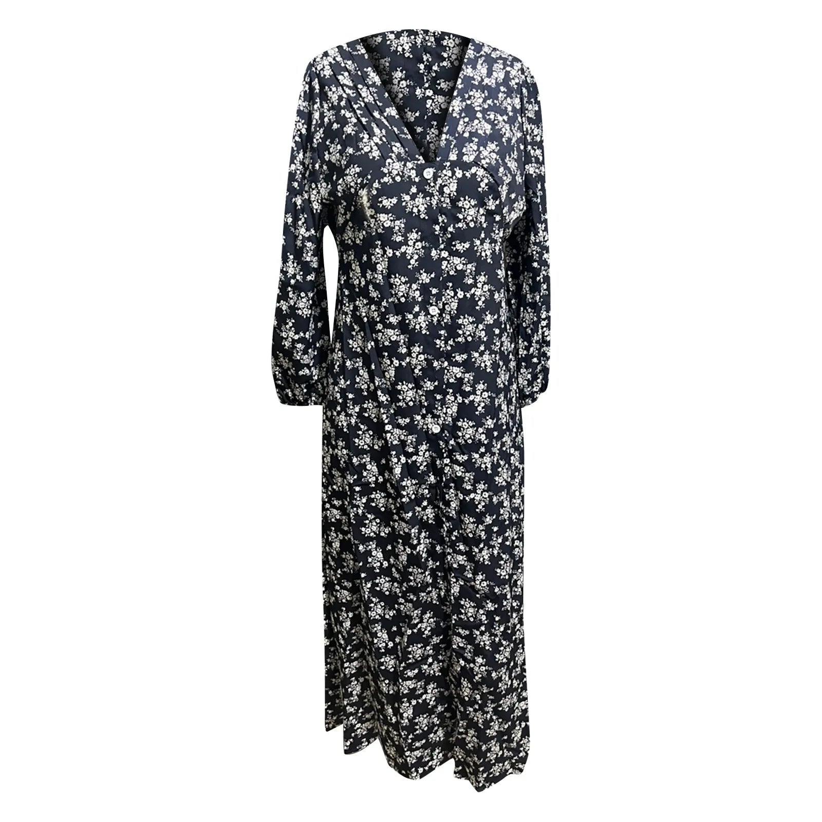 Women's Long Sleeve Floral Maxi Dress