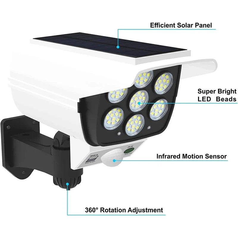 Outdoor With Motion Sensor Remote Controller FloodLights