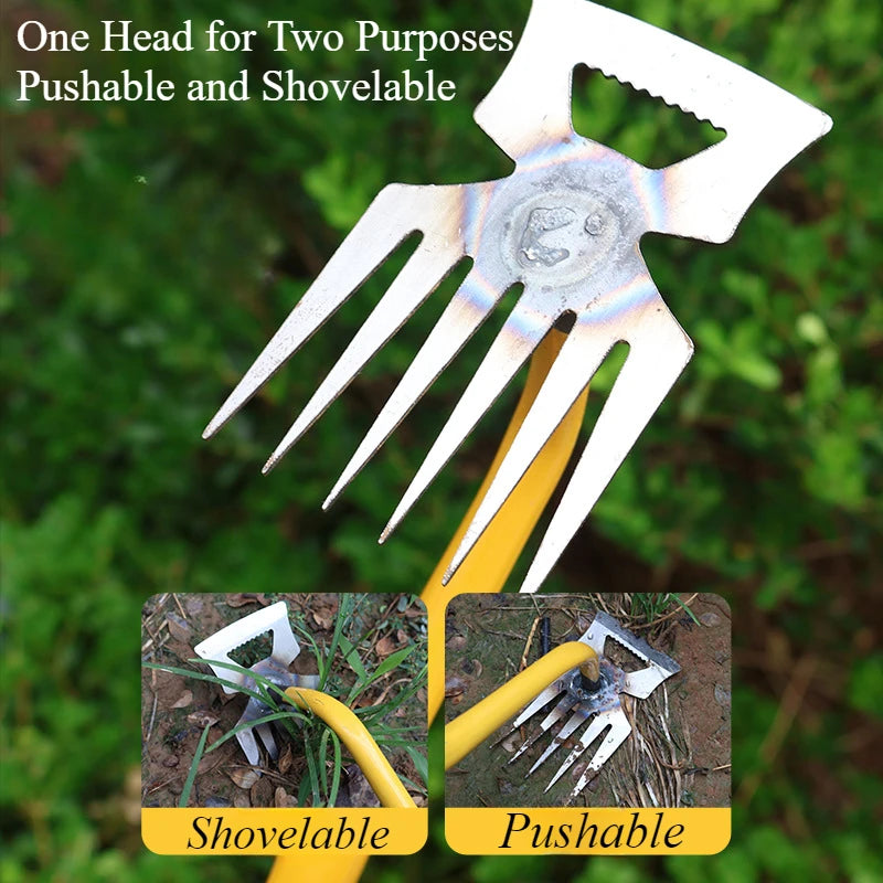4/11 Tooth Manual Excavator Grass Pot Soil Weeding Tool