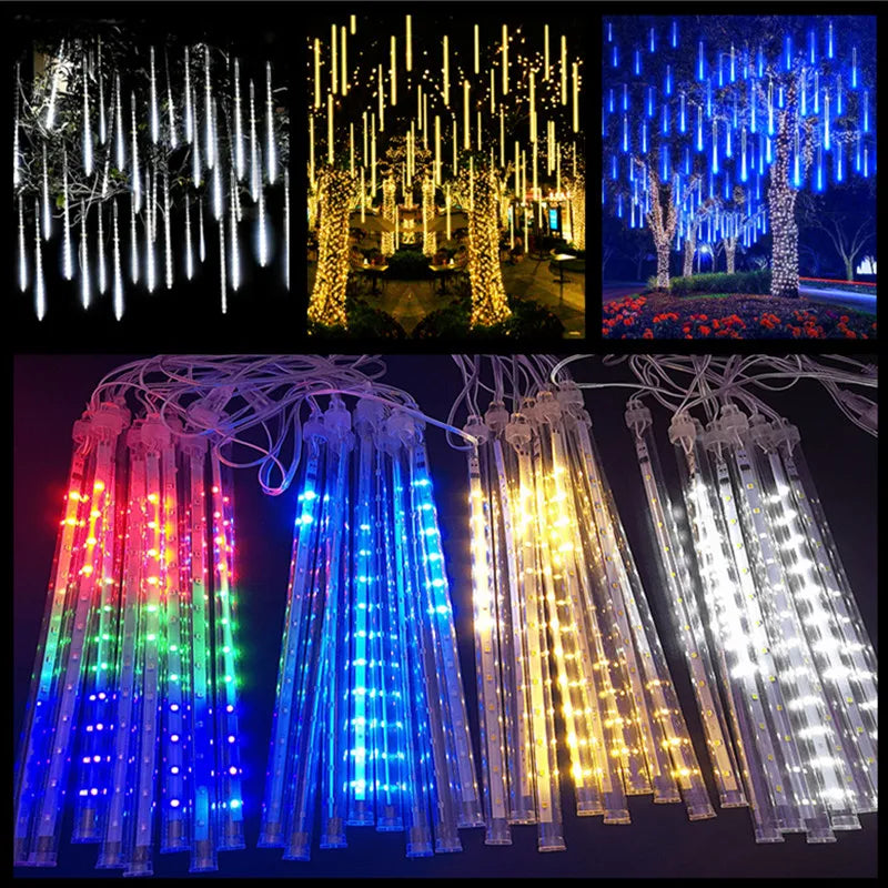 Waterproof LED Meteor Shower Lights