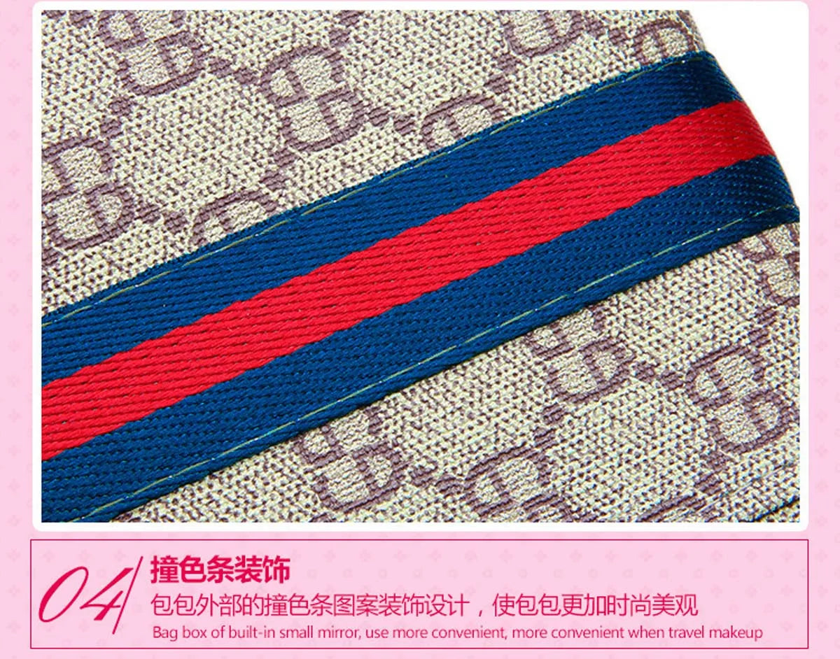 Leather cosmetic case