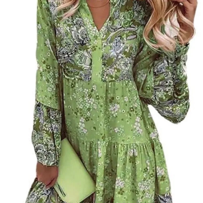 Women's Floral Print Mini Dress