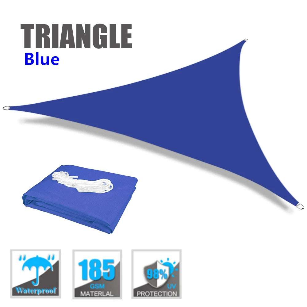 Waterproof Triangle Sun Shade Sail Canopy