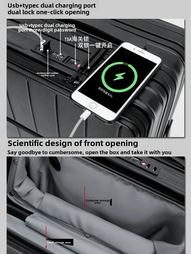 Front opening Rolling Luggage