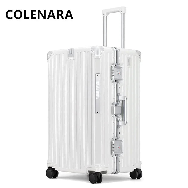 Large Capacity Aluminum Frame Trolley Luggage