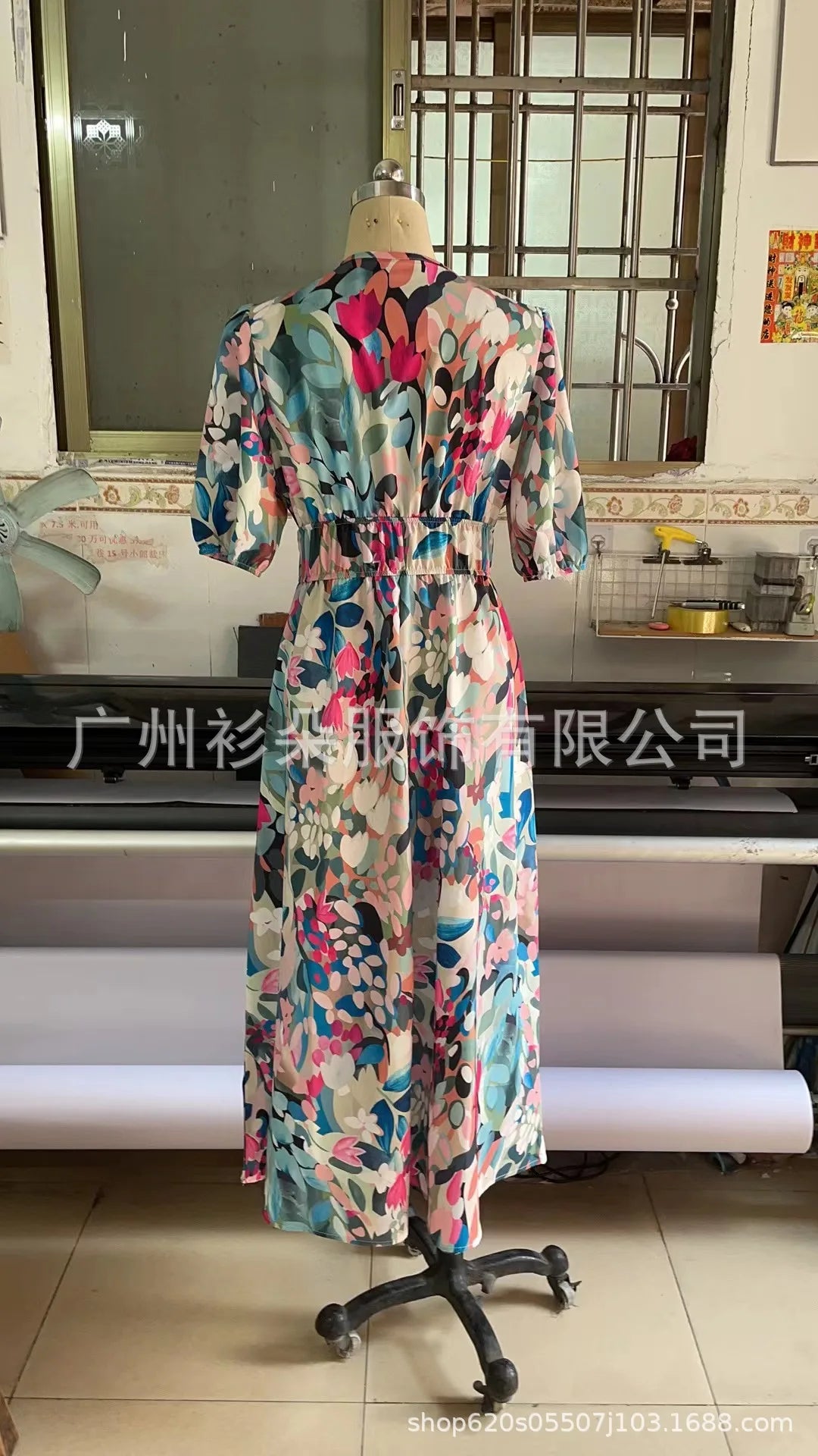 Women's Spring Floral Print Dress