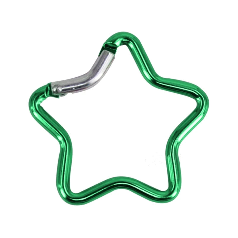 Aluminum Outdoor Star Shaped Spring Locking Carabiner Clip