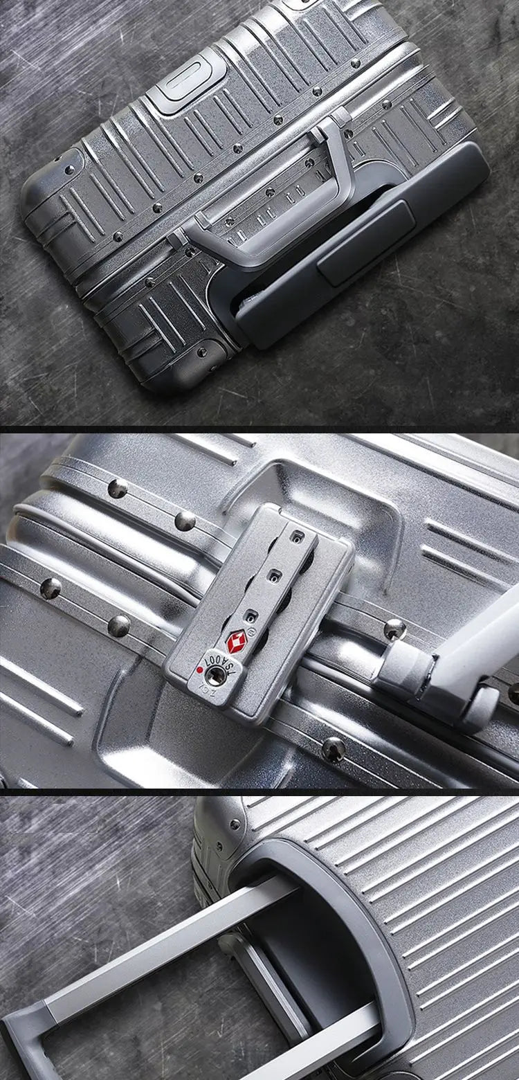 100% Aluminum-magnesium alloy Travel Suitcase