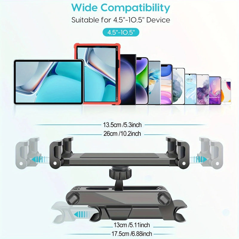 Universal Car Tablet Holder Back Seat Headrest Mount