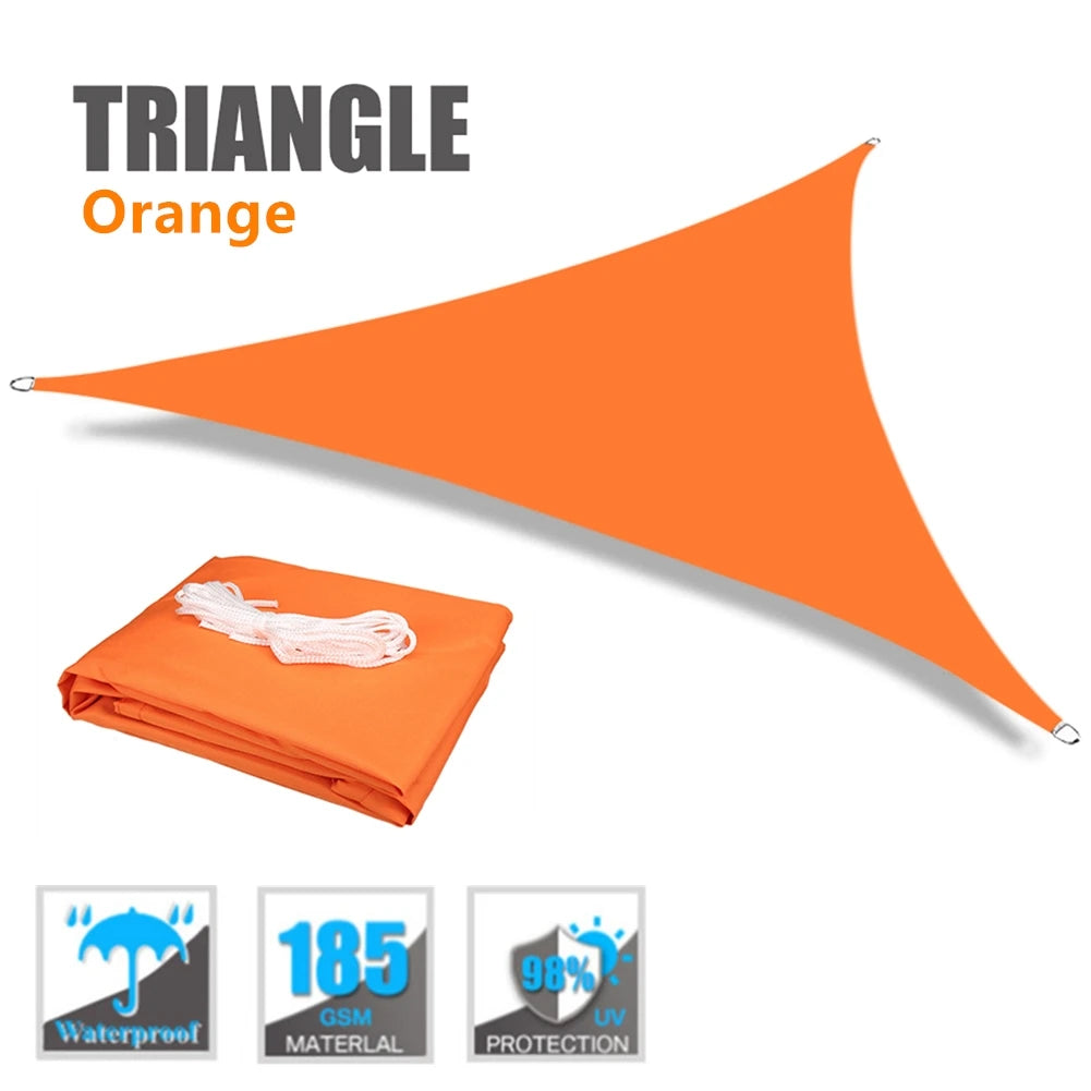 Waterproof Triangle Sun Shade Sail Canopy
