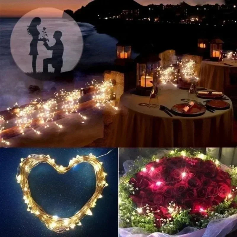 1 Set of Waterproof Outdoor Solar Light Strings