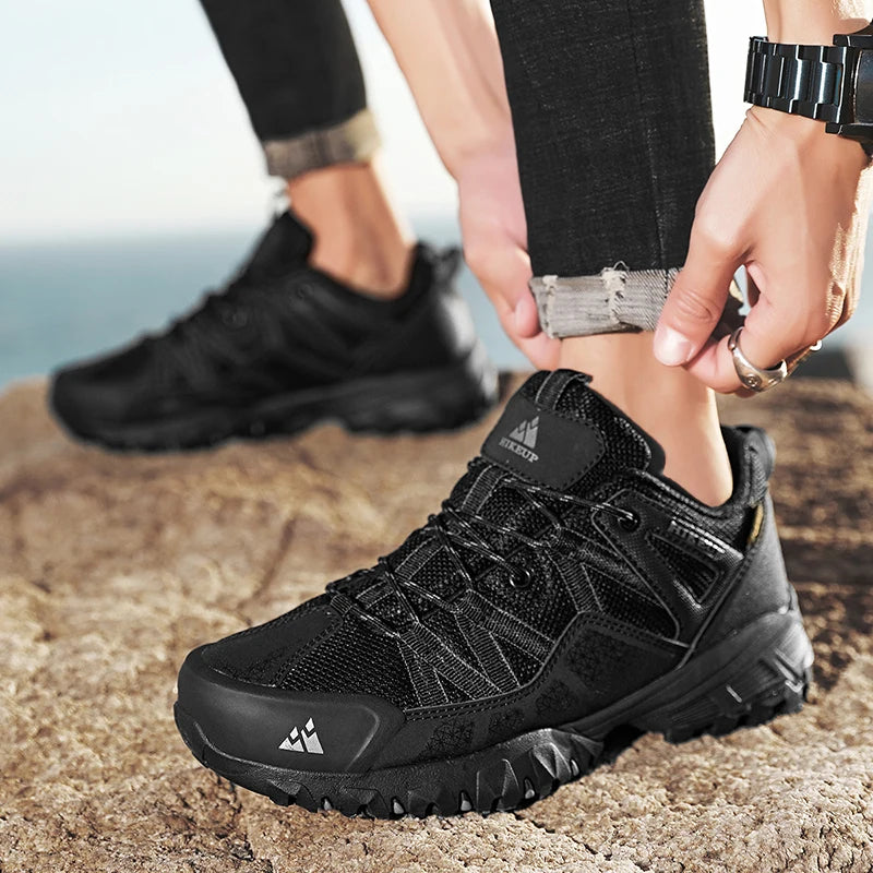 Men's Breathable Cushioning Nonslip Hiking Sneakers