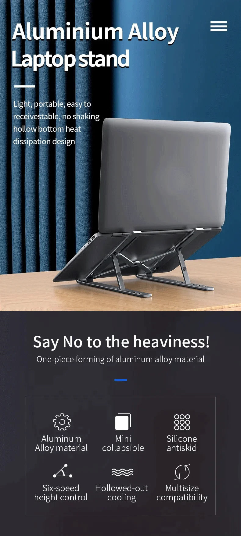 Adjustable Stand Portable Foldables Laptop Stand