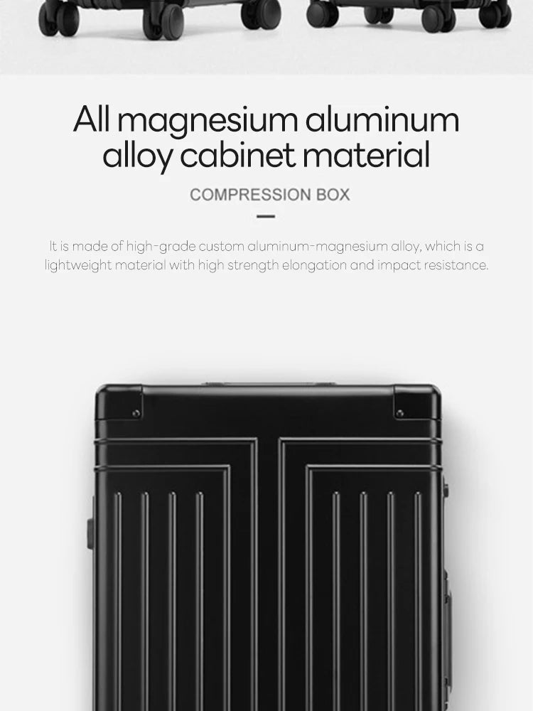100% Aluminum-magnesium Travel Suitcase