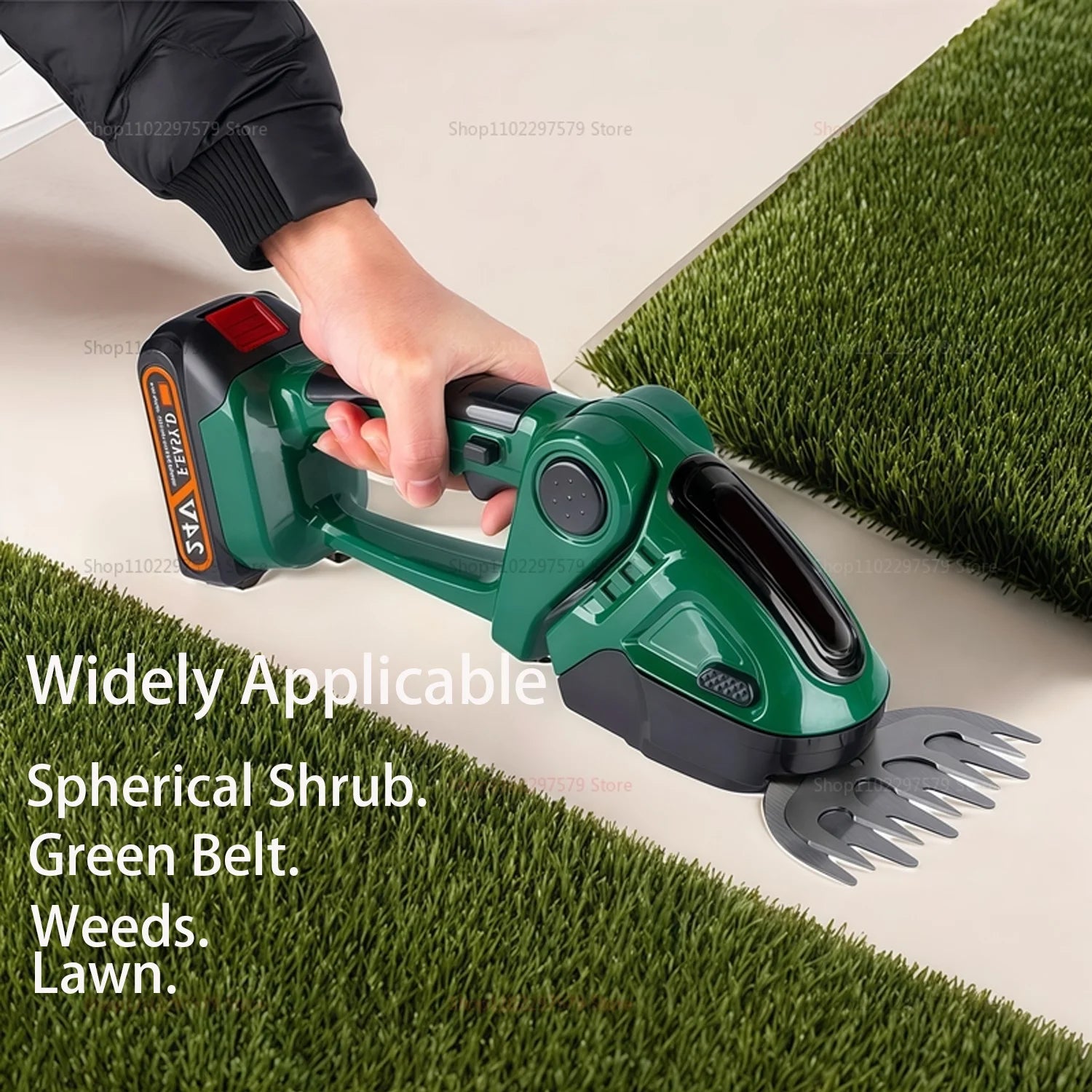 2 IN 1 Cordless Electric Hedge Trimmer
