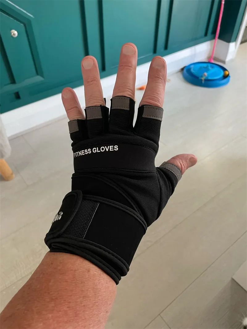 Half Finger Bodybuilding Gym Gloves