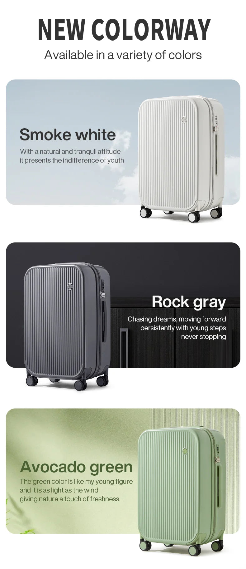 Carry On Luggage with Cup Phone Holder