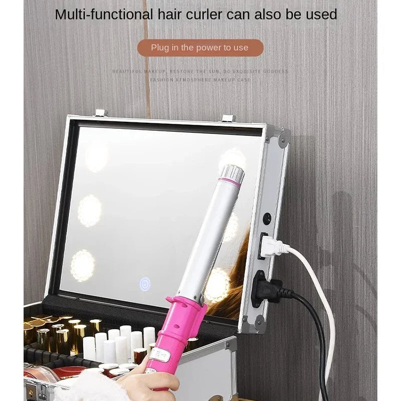 3-in-1 Makeup Rolling Luggage