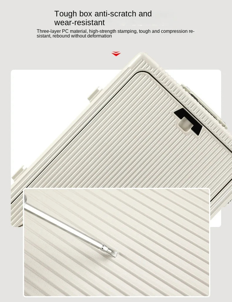 Aluminum Suitcase Front Opening Rolling Luggage