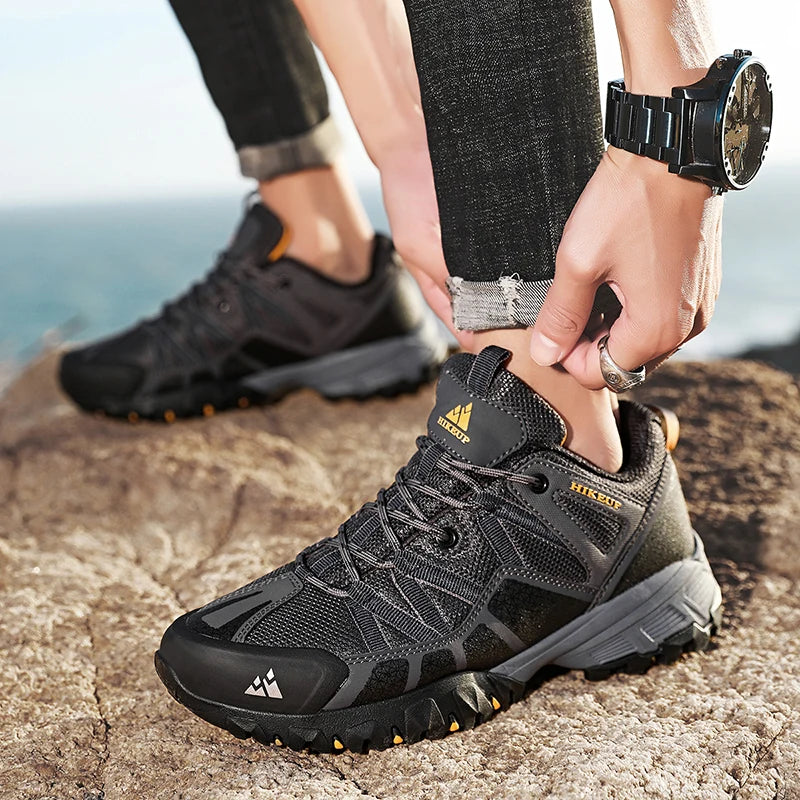 Men's Breathable Cushioning Nonslip Hiking Sneakers