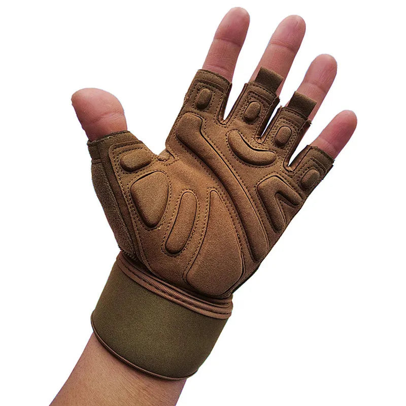 Half Finger Bodybuilding Gym Gloves