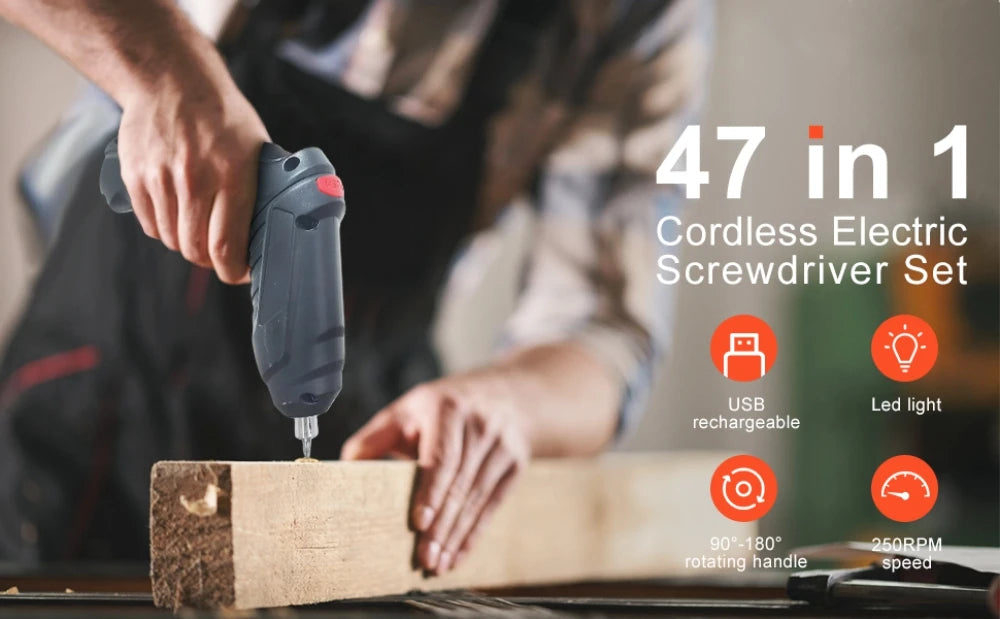 Electric Drill Cordless Power Tools Set