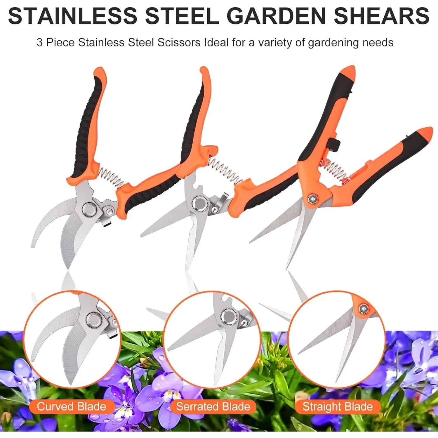 7 pcs garden shears Stainless steel