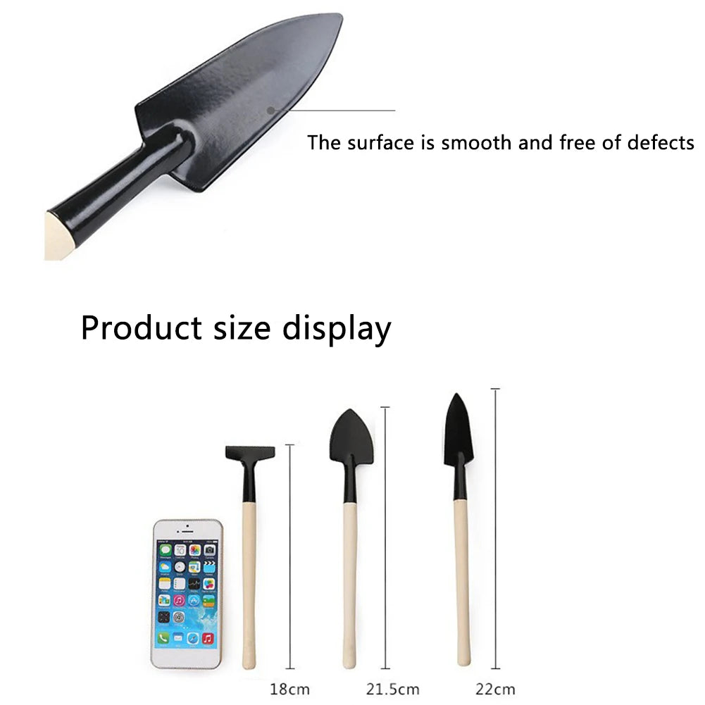 3Pcs/Set Shovel Rake Mini Garden Tools for Kids
