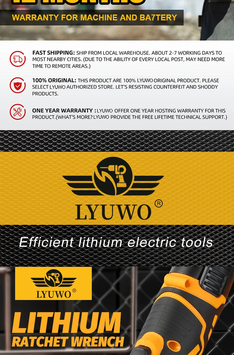 Rechargeable Electric Ratchet Set