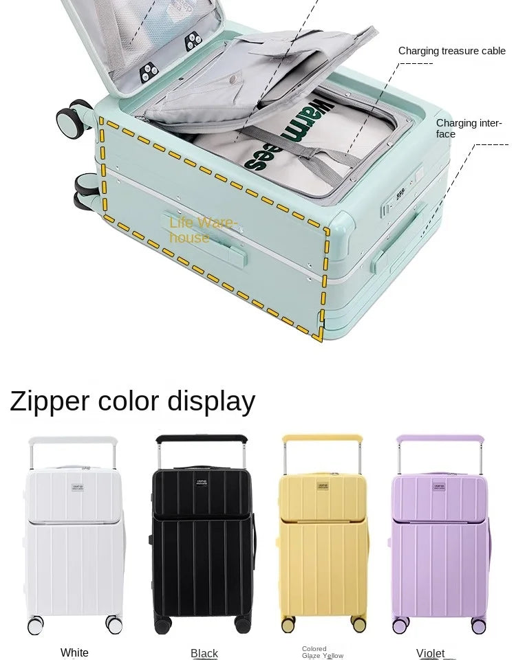 Front opening Rolling Luggage