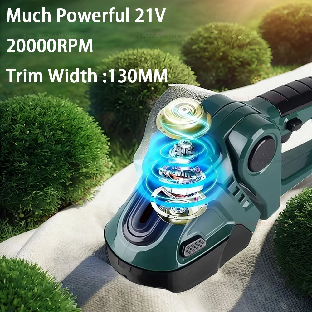 2 IN 1 Cordless Electric Hedge Trimmer