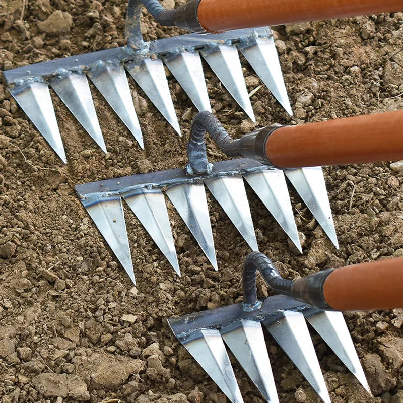Iron Gardening Hoe Weeding Rake