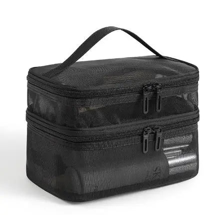 Double Layer Mesh Makeup Bag