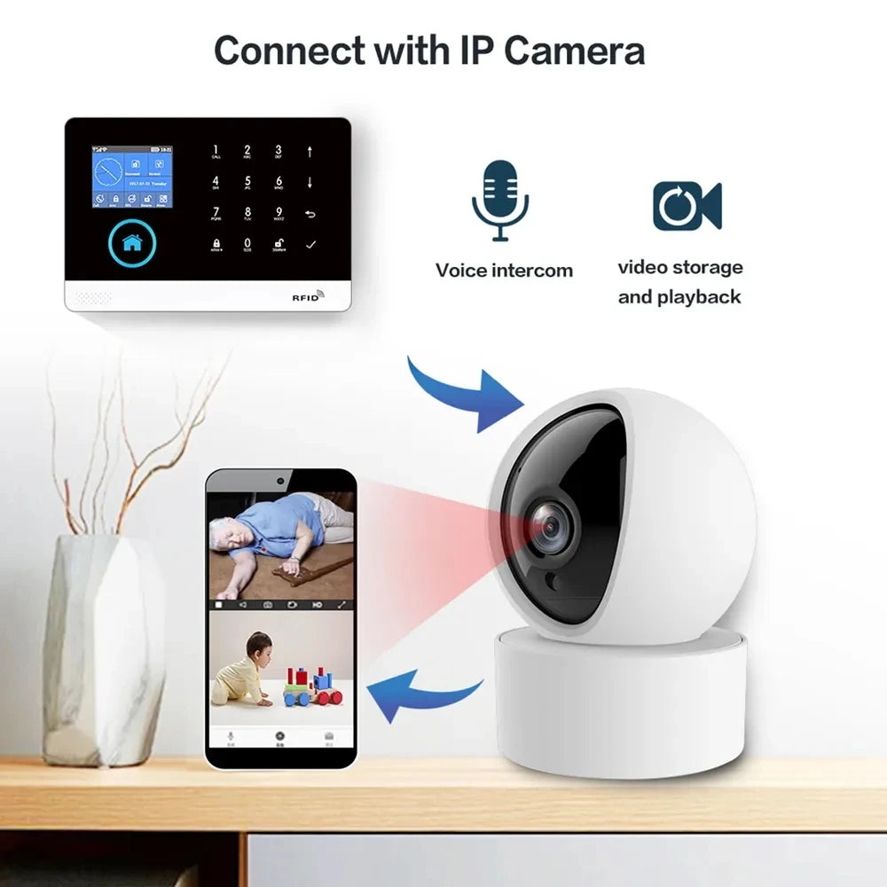 4G wireless security alarm