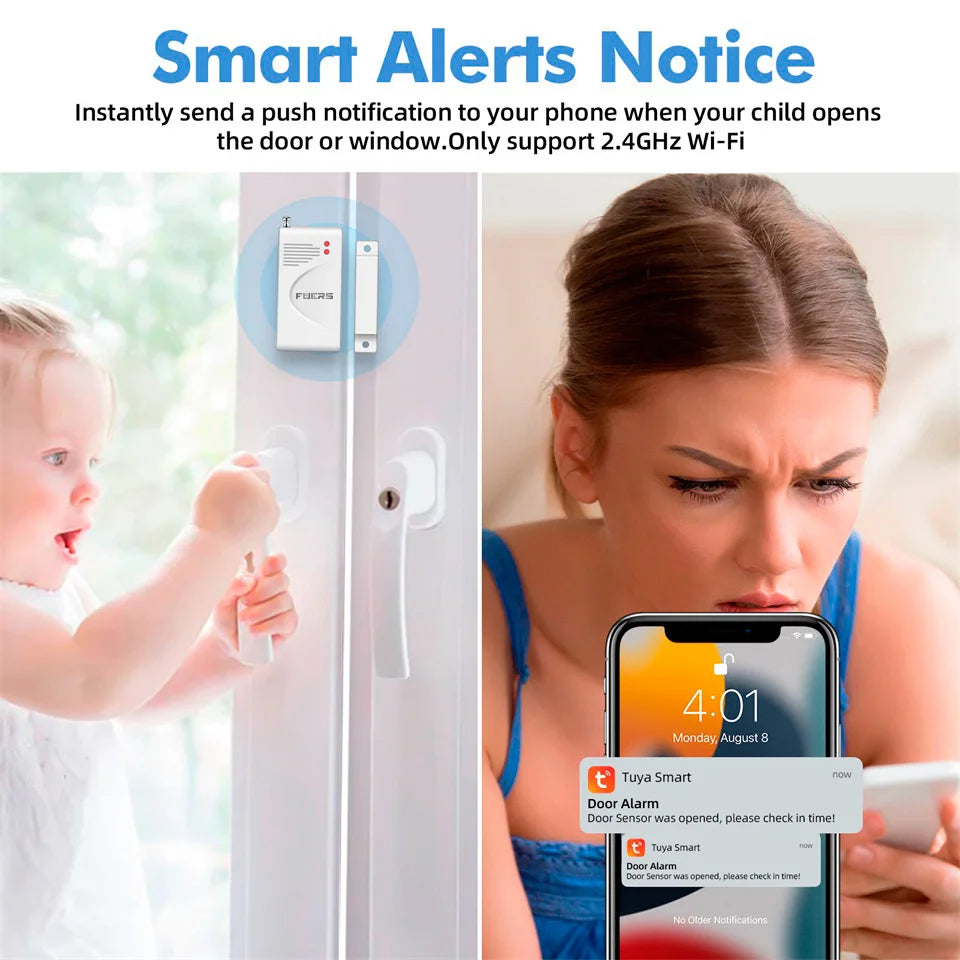 WIFI Wireless Door Sensor Siren