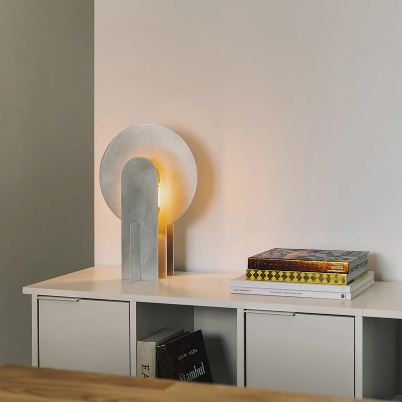 Mid century Aluminum table lamp