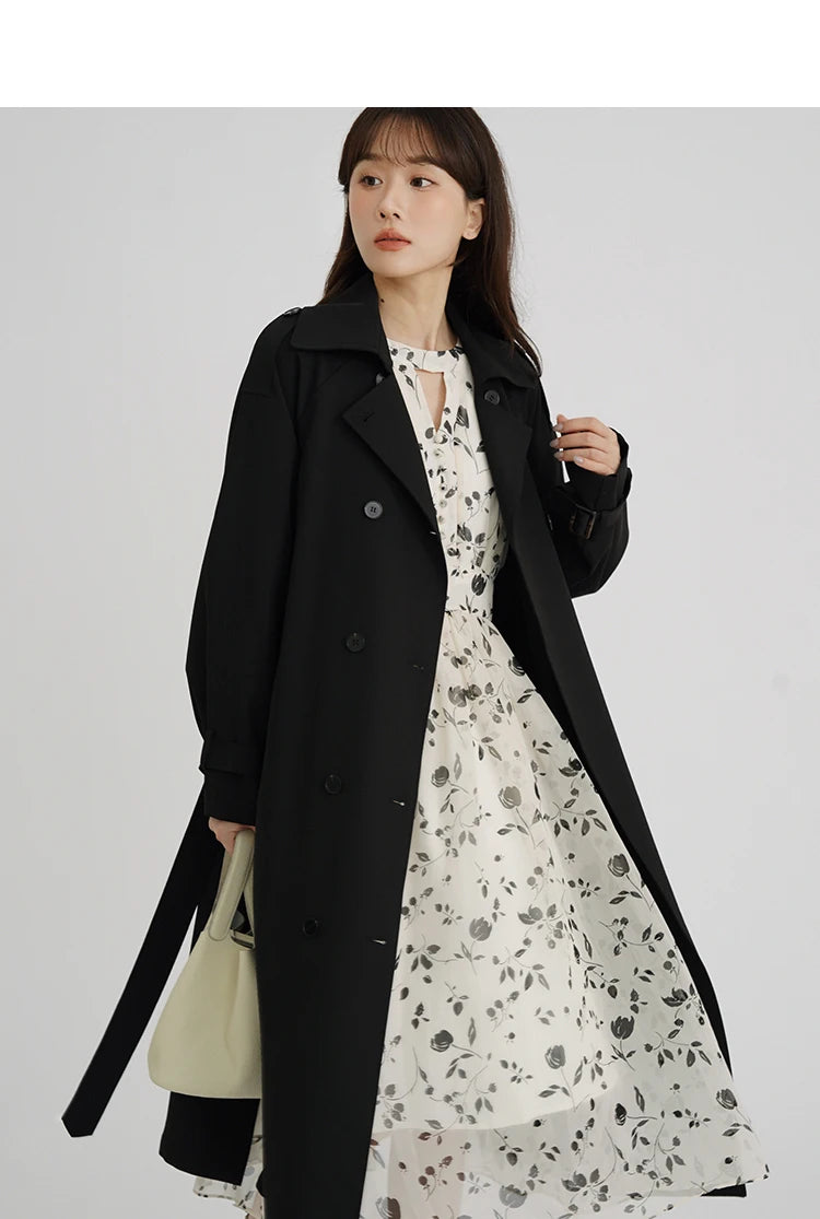 Floral Midi Dress Women Sweet A-Line Long Sleeve Hollow Out Dress Elegant High Waist Casual Long Dress Daily or Vacation Outfits