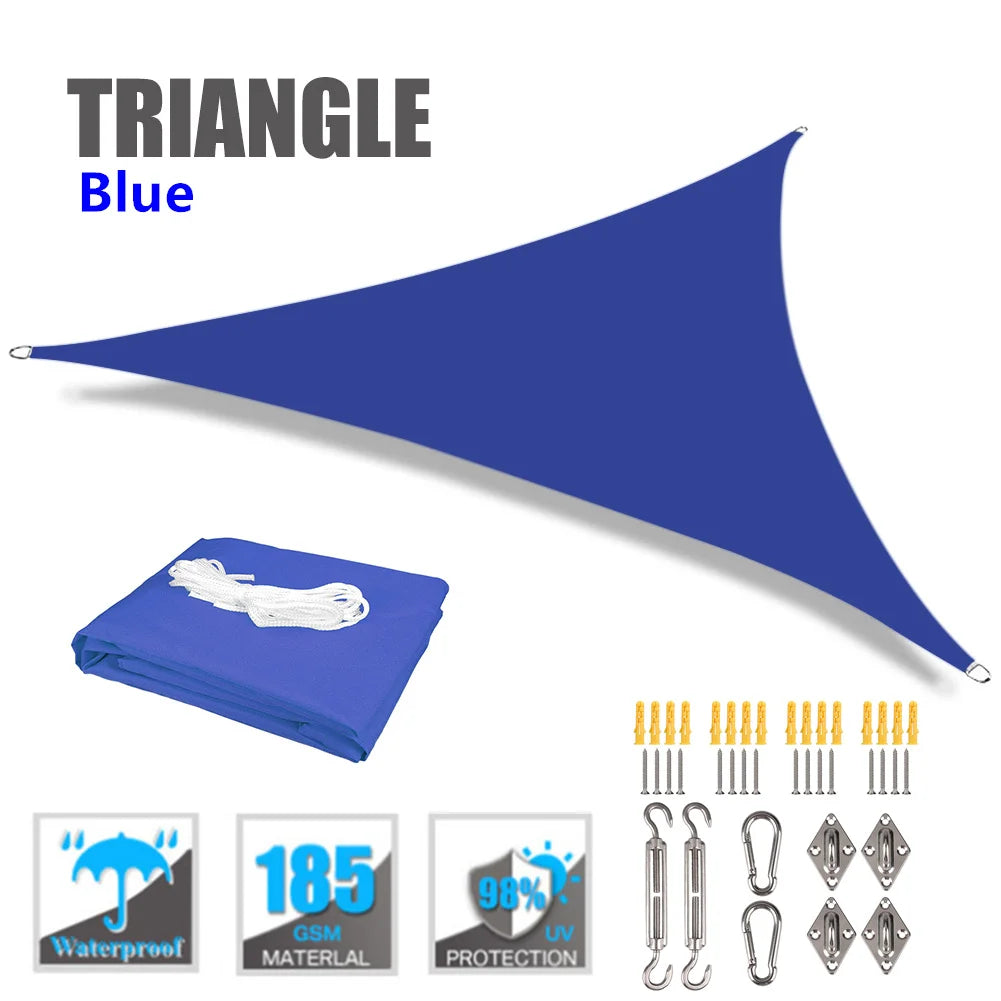 Waterproof Triangle Sun Shade Sail Canopy