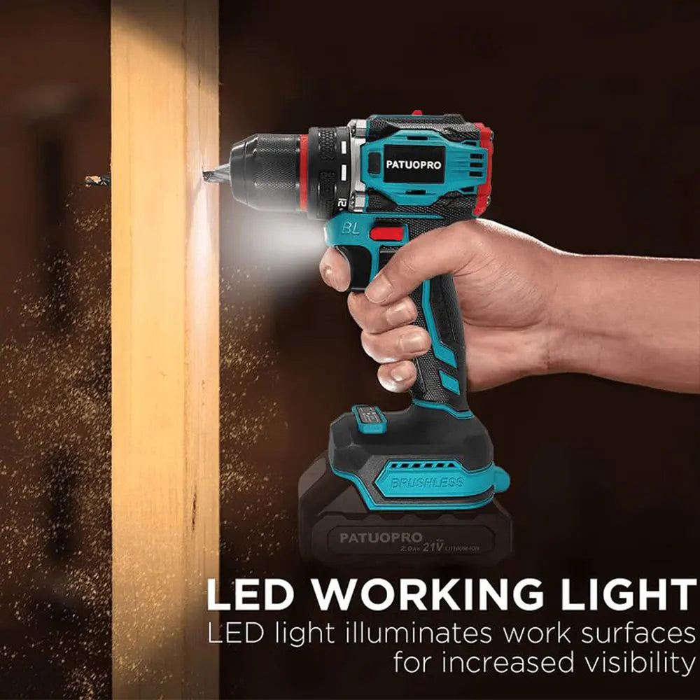 Cordless Brushless Electric Drill