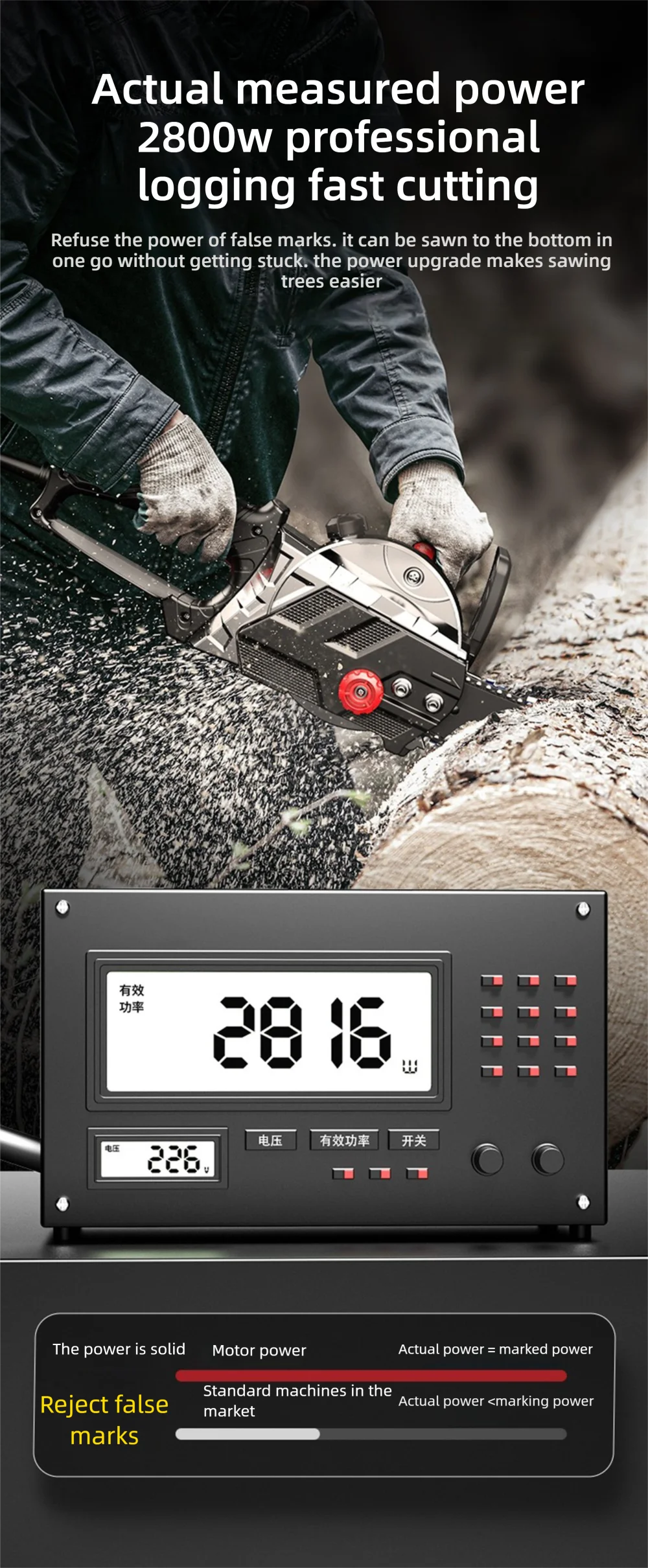 16 Inch High Power Electric Chain Saw