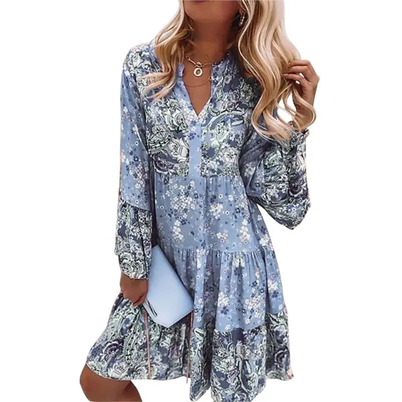 Women's Floral Print Mini Dress