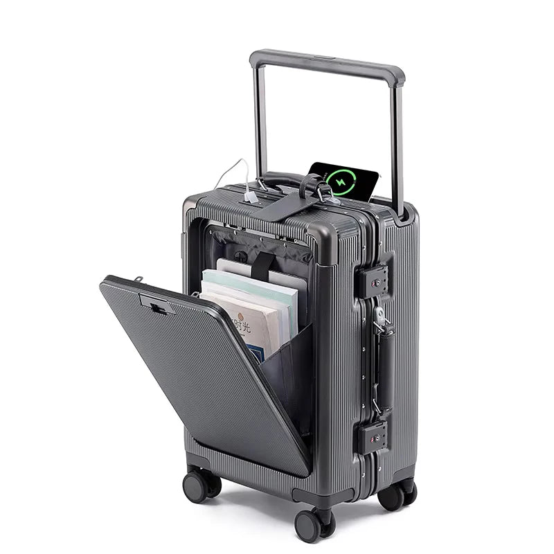 Front Opening Travel Suitcase