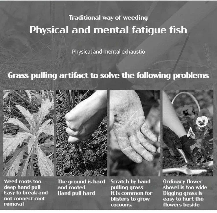 Stand Up Weed Puller Tool