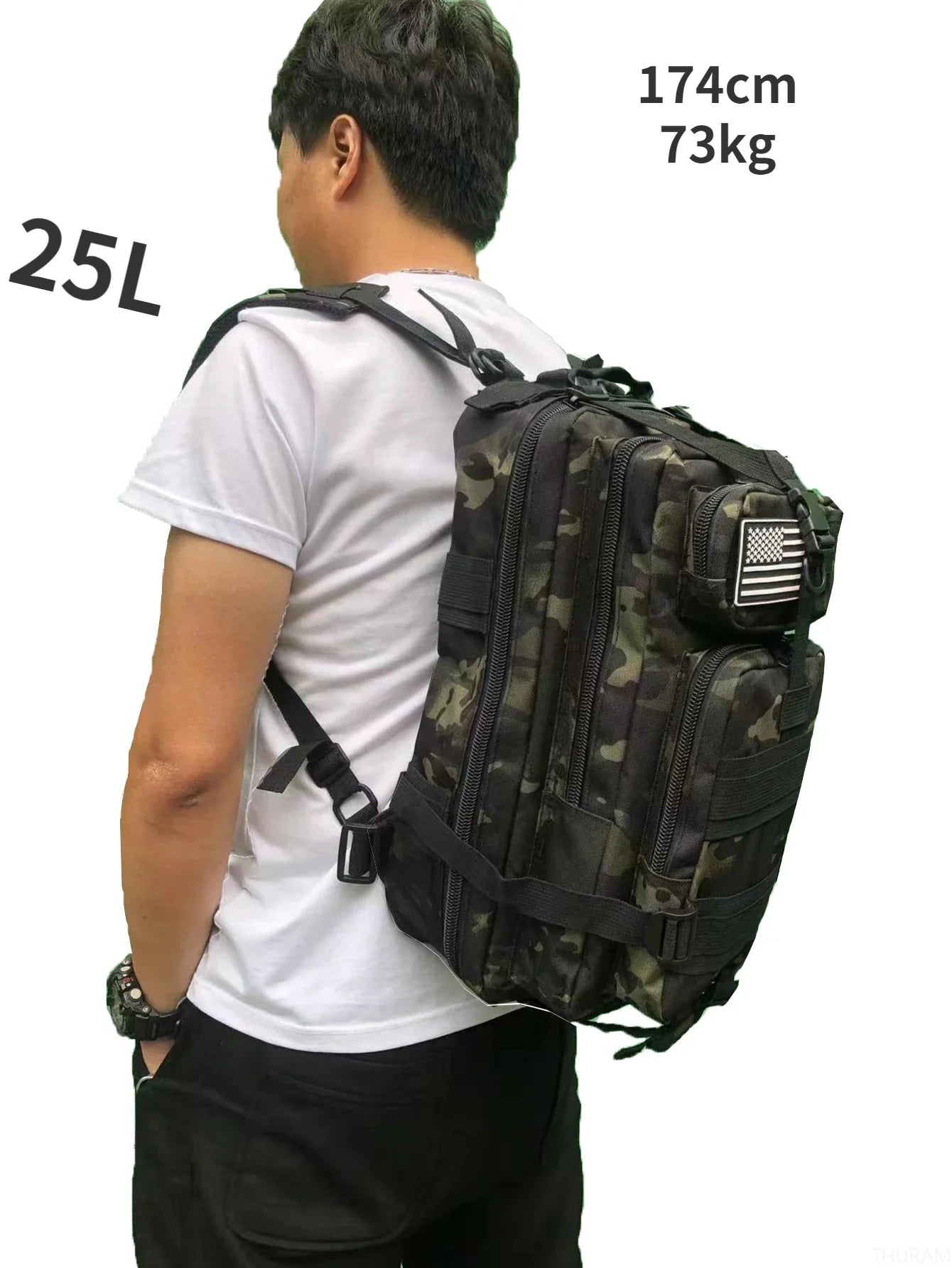 Nylon Waterproof Fishing Hunting Backpack
