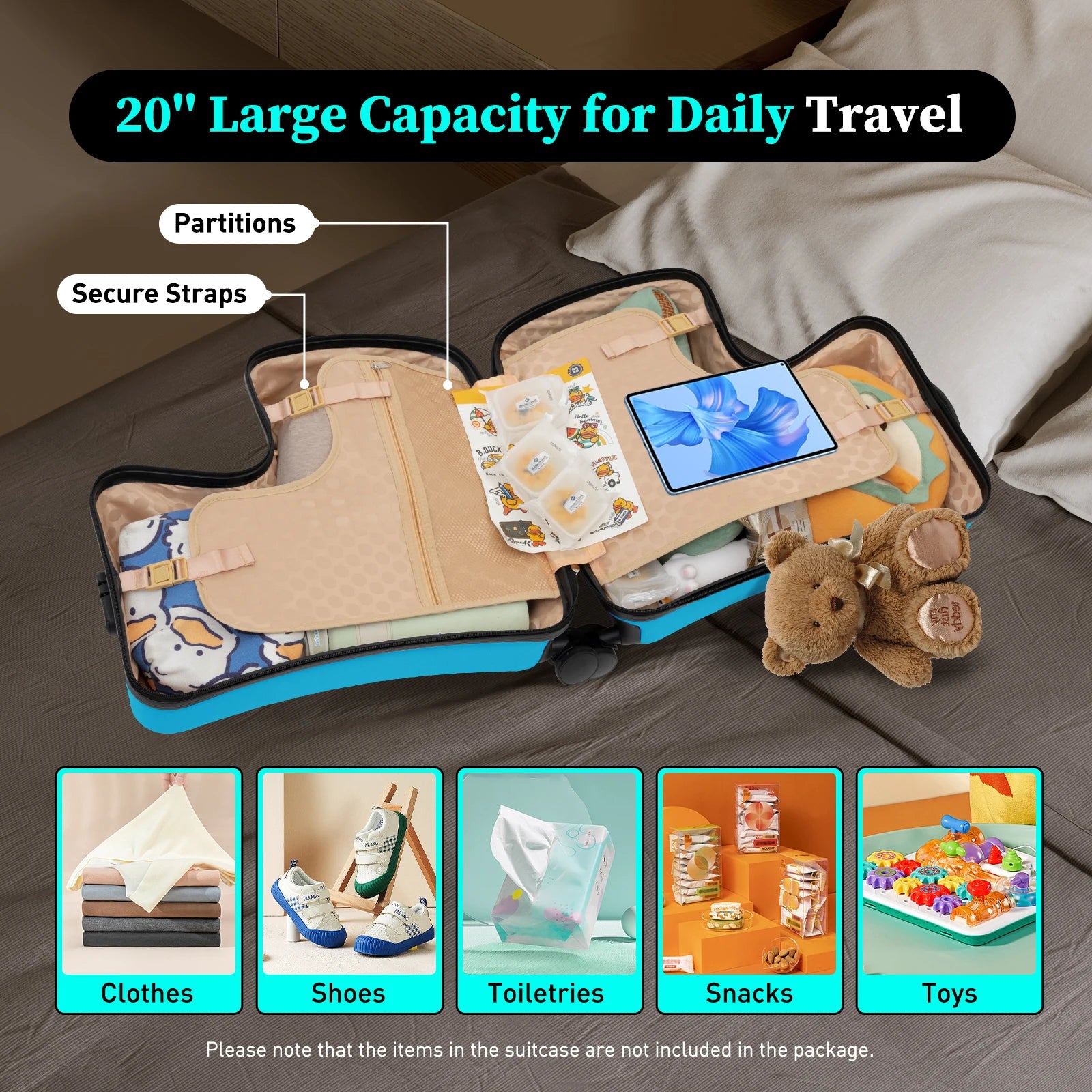 Kids Riding Suitcase