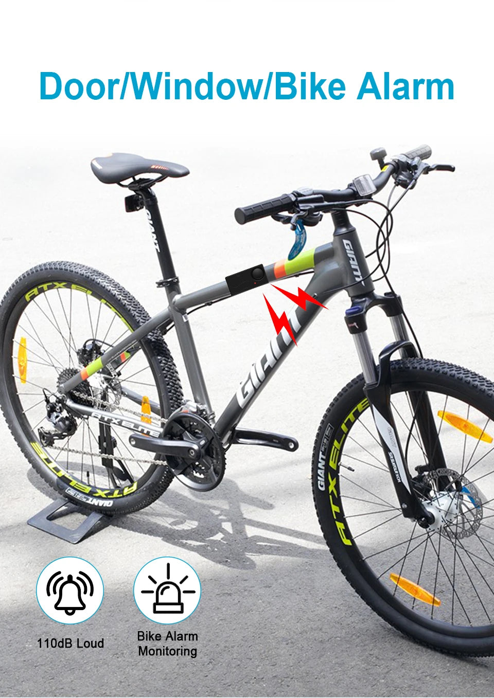 Wireless Vibration Bike Alarm