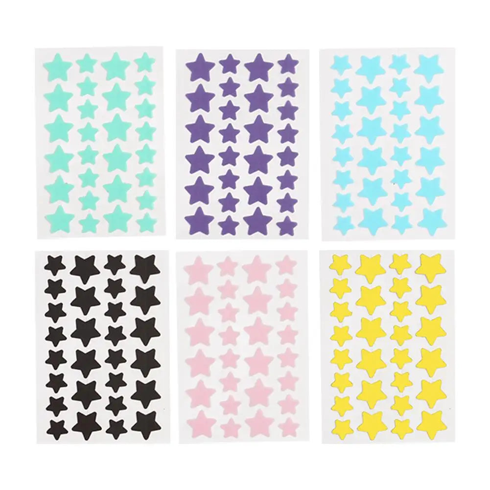28Pcs Colorful Cute Star Shaped Acne Treatment Sticker